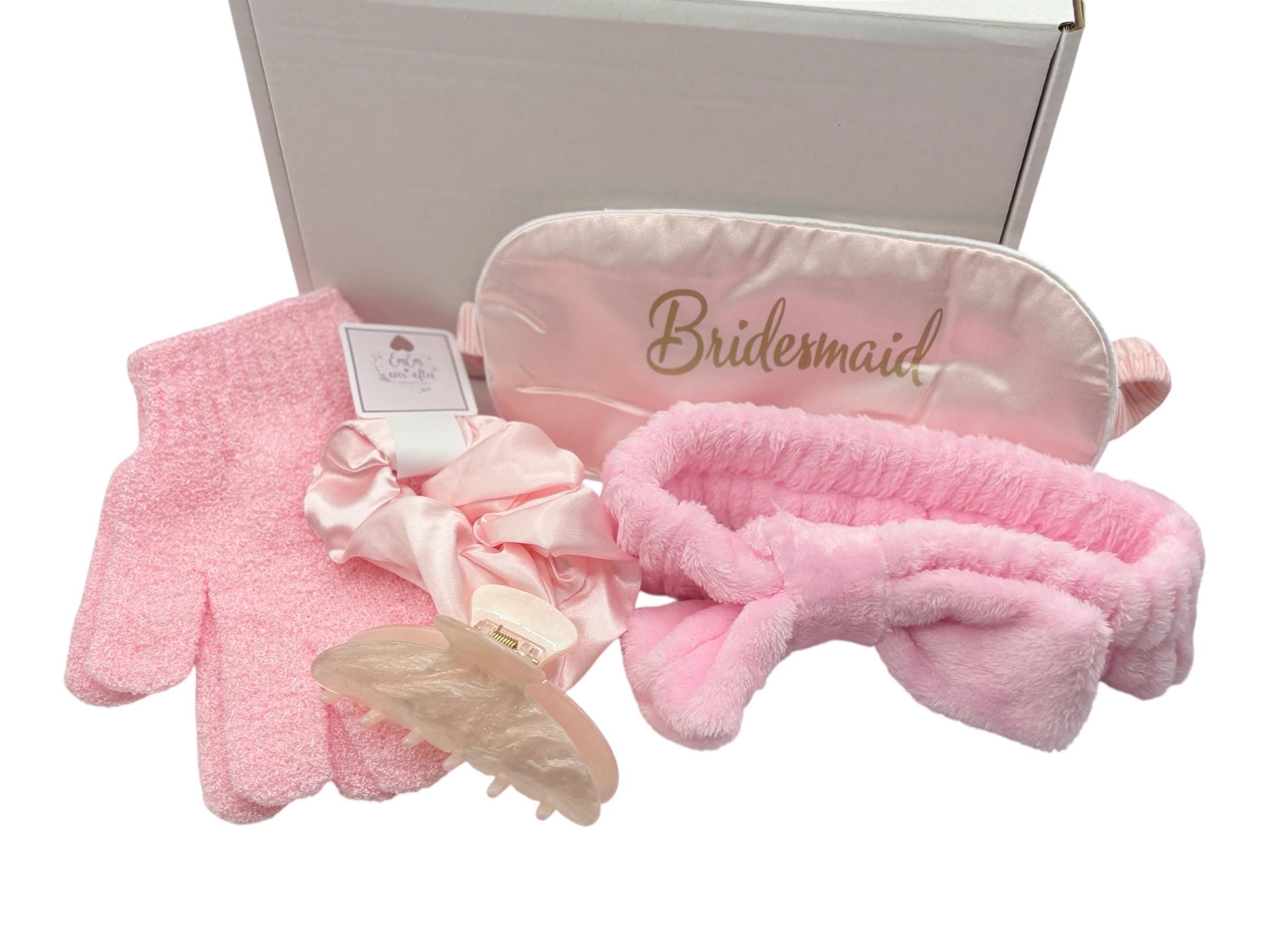 Bridesmaid Gift Box - Pink Night Before Wedding Box, Spa Box