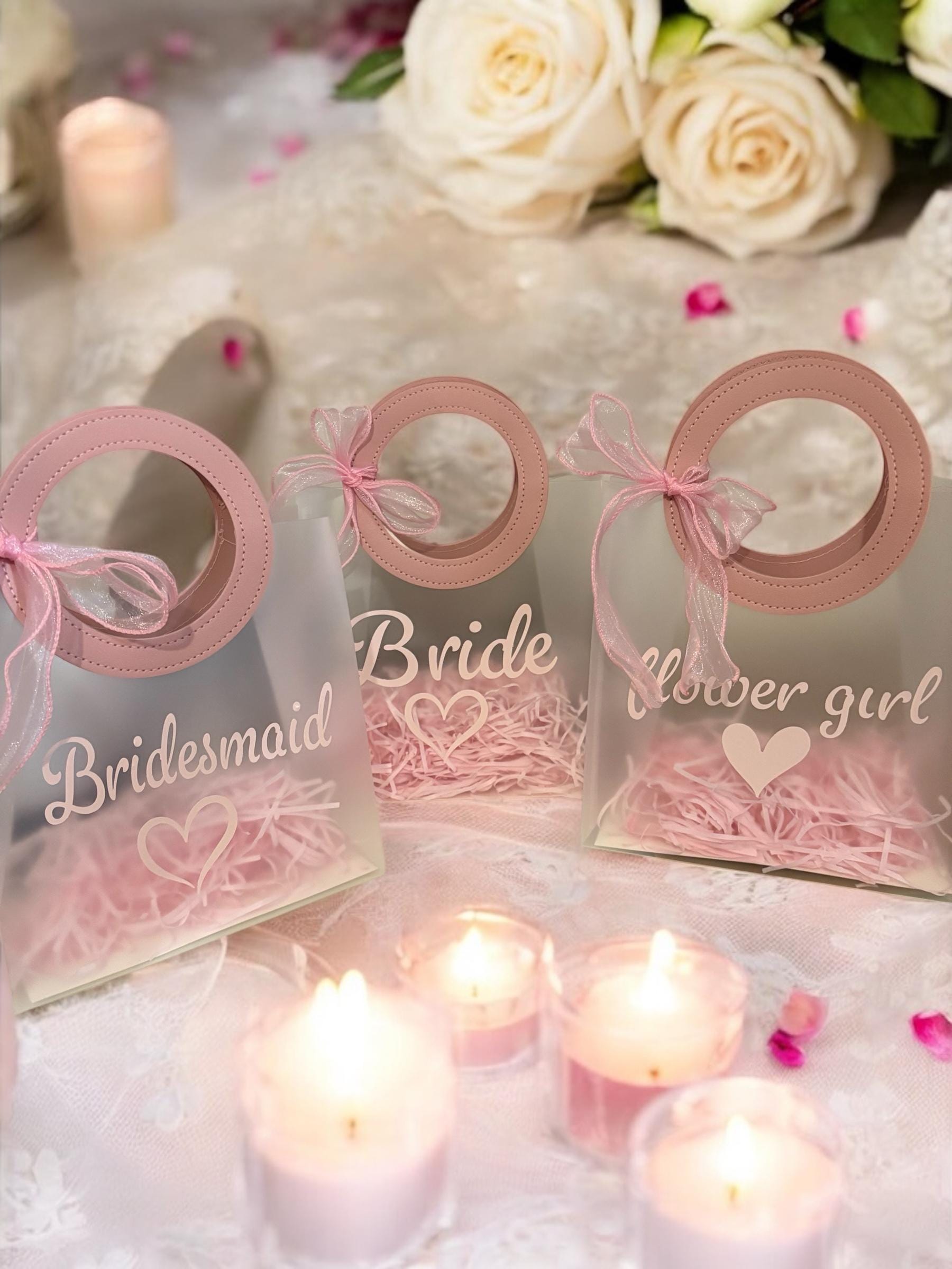 Personalised wedding gift bag for Bride, Bridesmaid, Flower girl, Mother of the Bride, Birthdays and celebrations, can be customised to suit