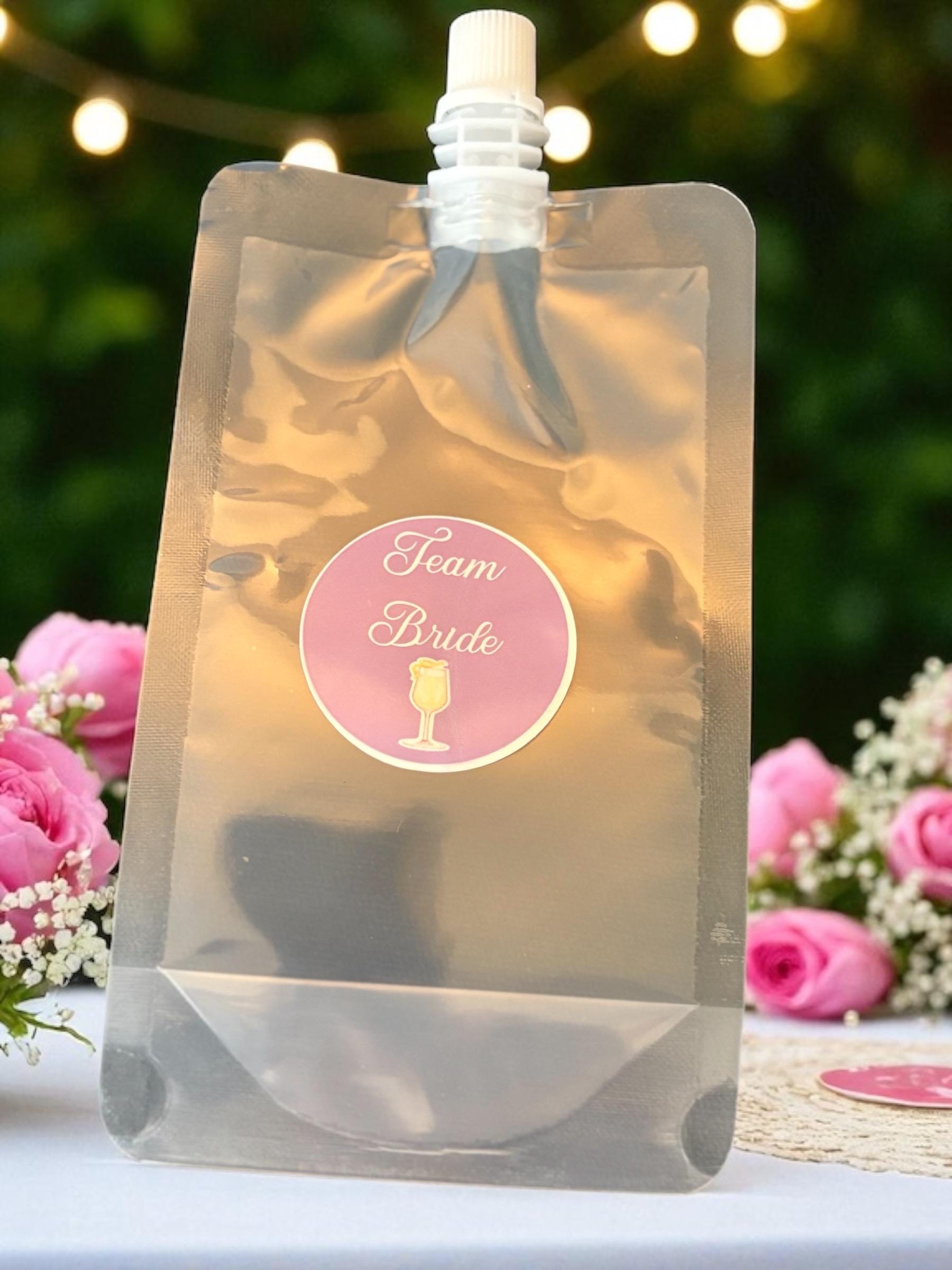 Personalised Reusable Drinks Pouch - Hen Party & Wedding Favour Gift