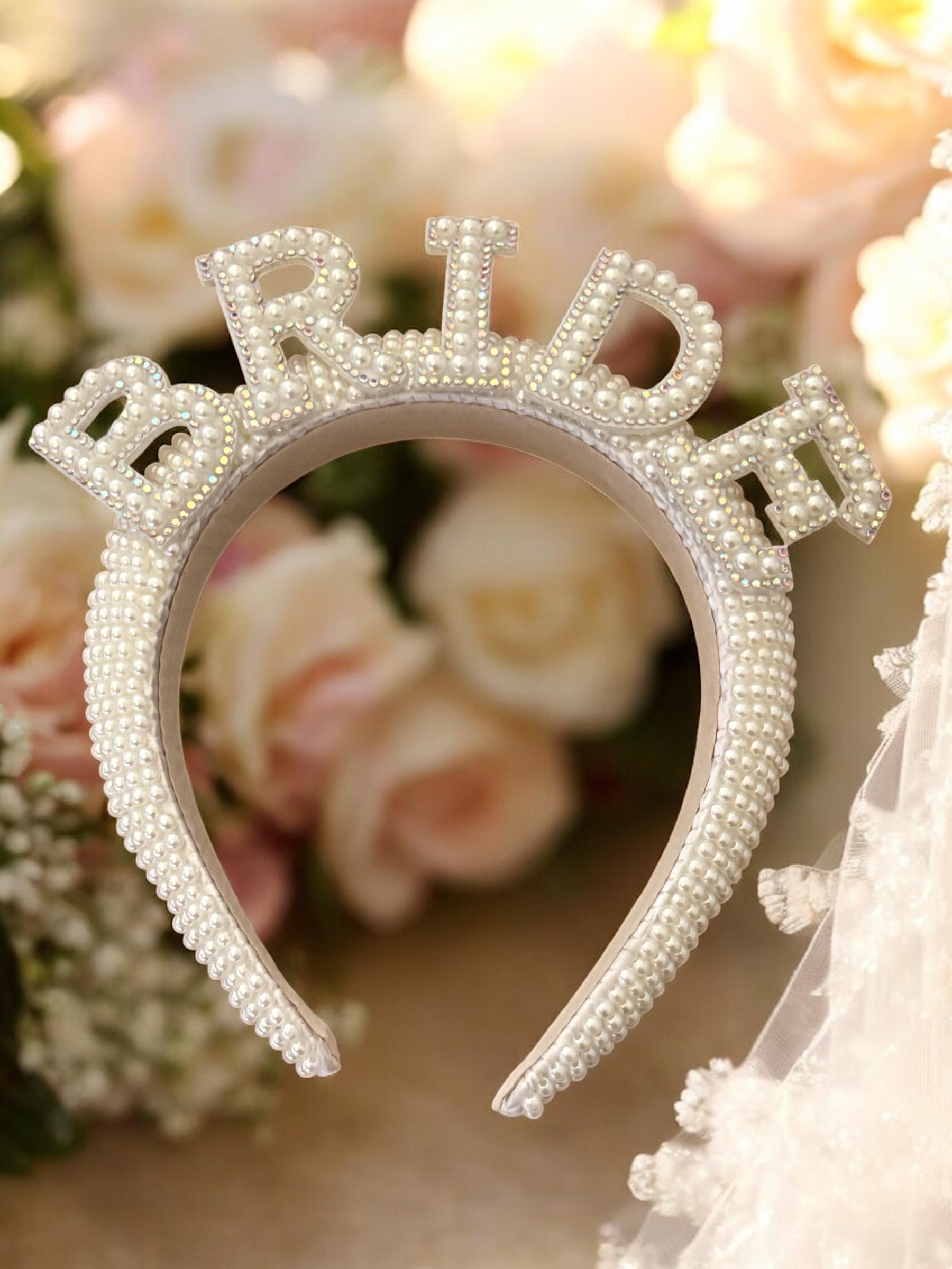 Pearl Bride Headband - Wedding Hair Accessory for Bridal shower, Hen weekend or Engagement party