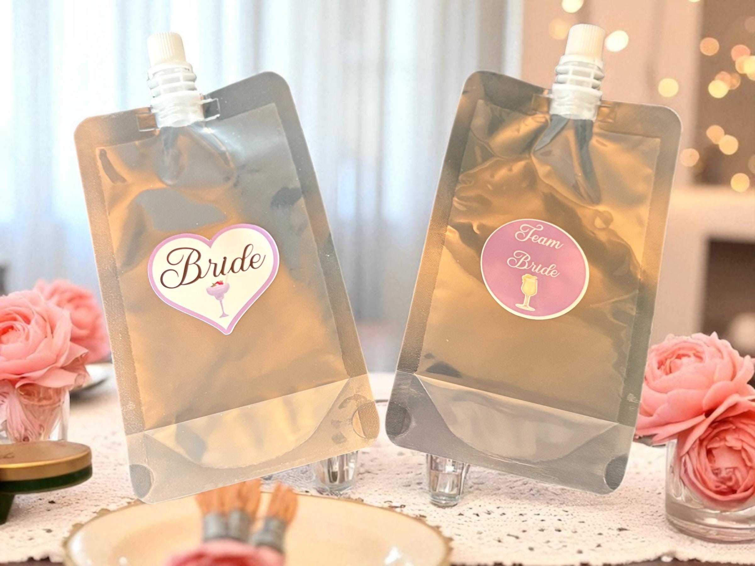 Personalised Reusable Drinks Pouch - Hen Party & Wedding Favour Gift