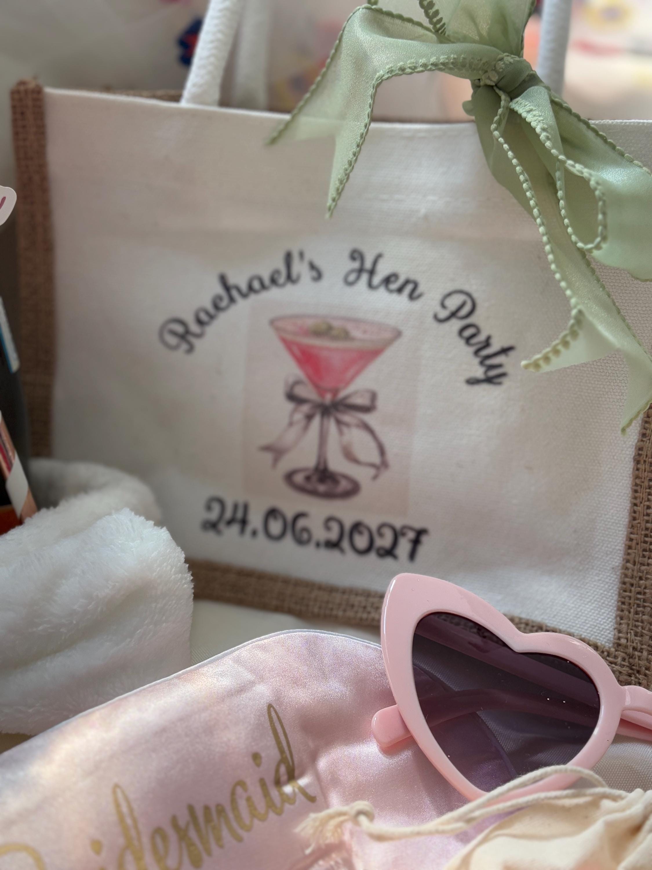 Personalised Hen Party Gift Bag Set
