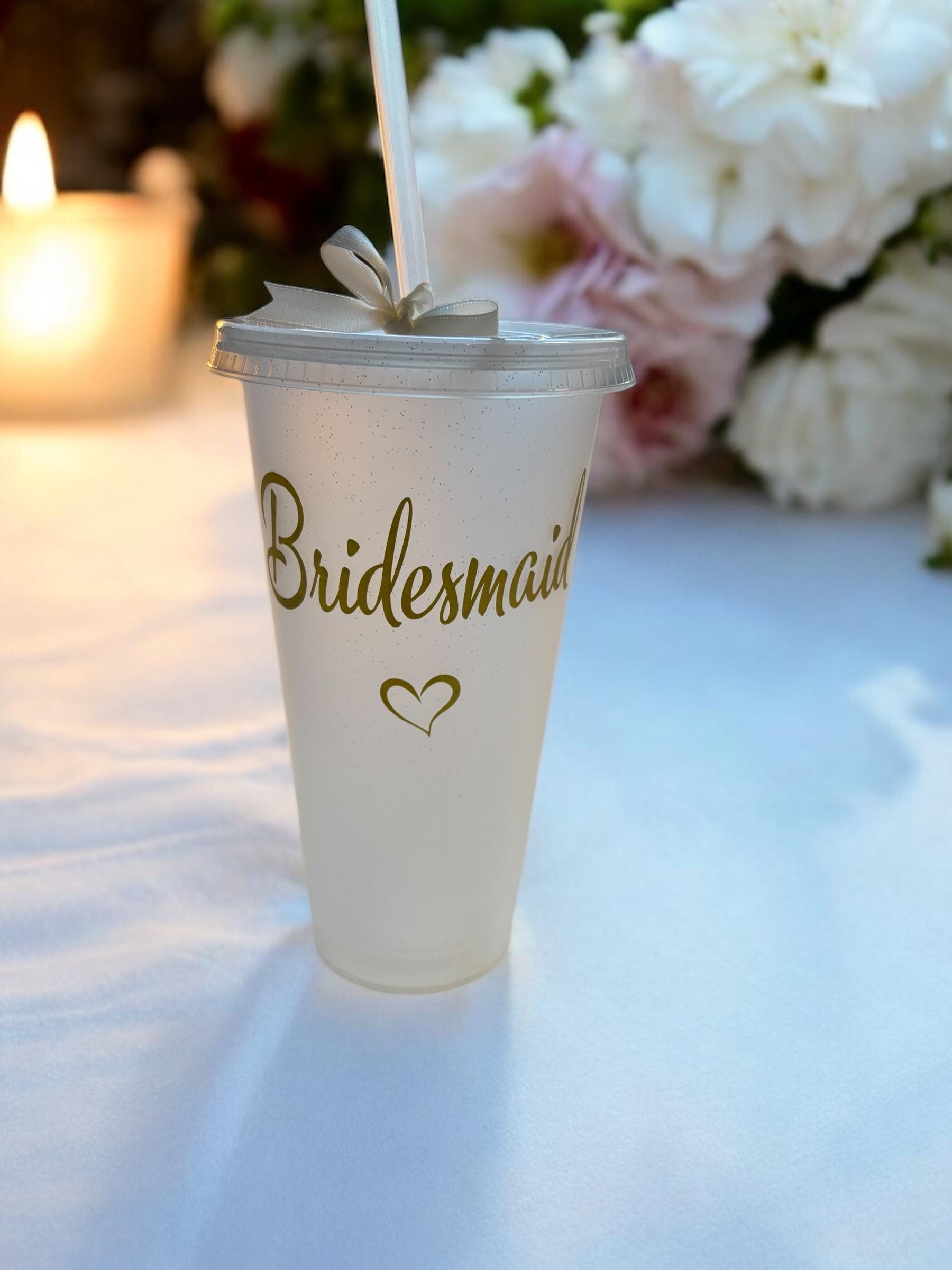 Personalised Bridal Party Tumbler - Bridesmaid & Hen Party Cold Cup Gift