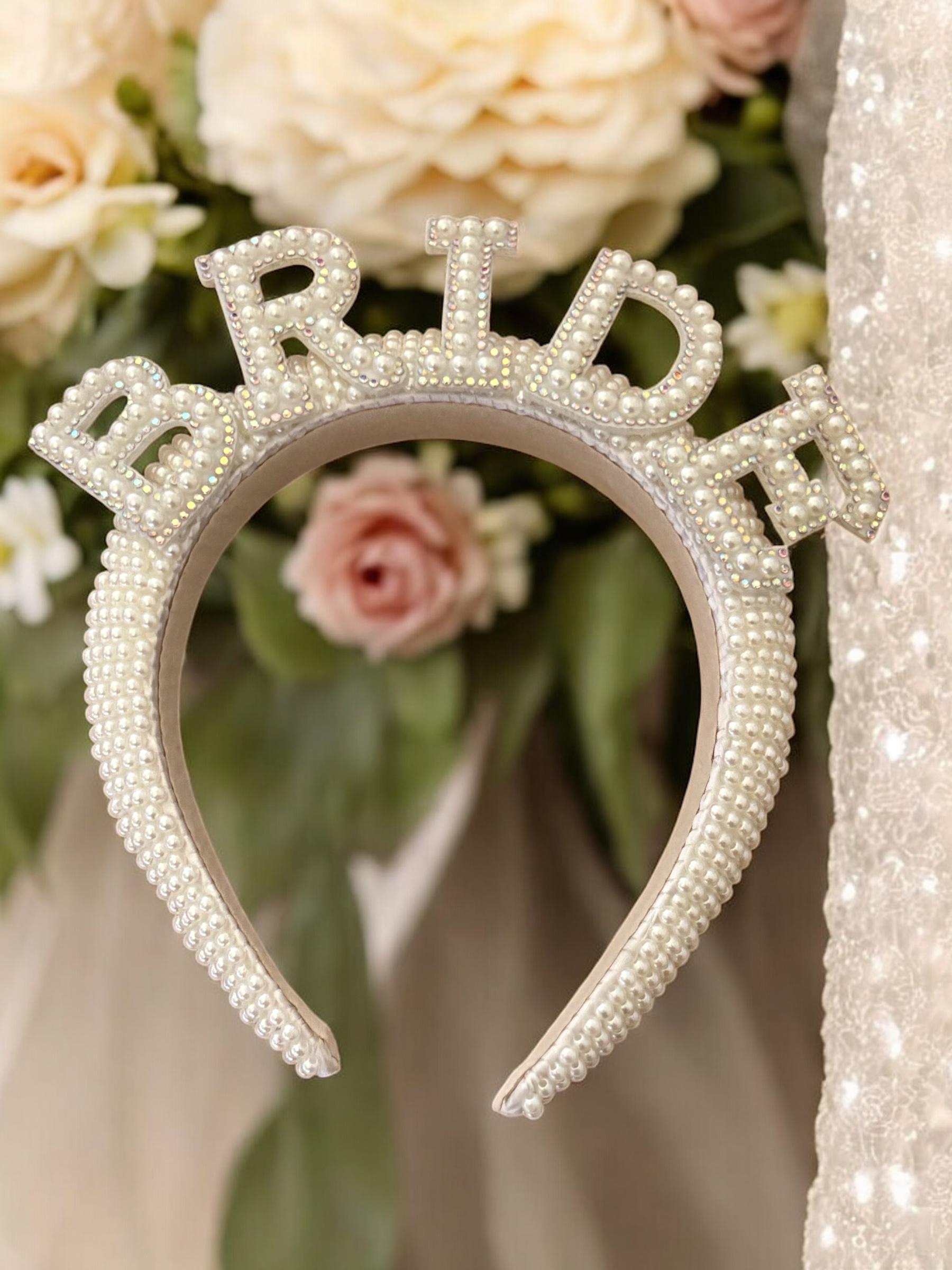 Pearl Bride Headband - Wedding Hair Accessory for Bridal shower, Hen weekend or Engagement party