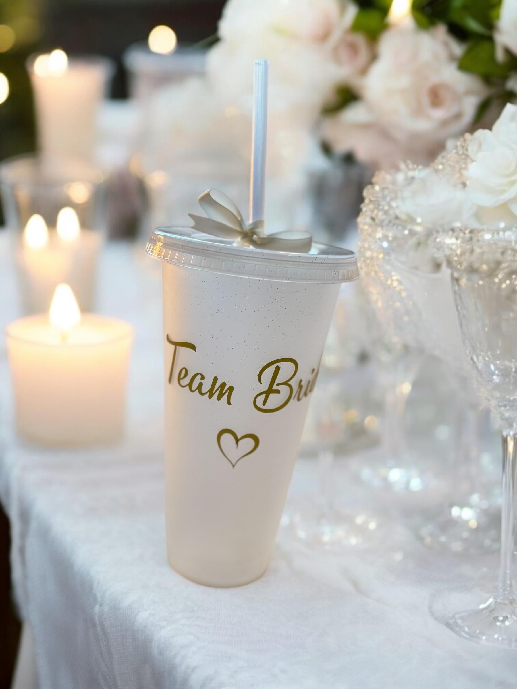 Personalised Bridal Party Tumbler - Bridesmaid & Hen Party Cold Cup Gift
